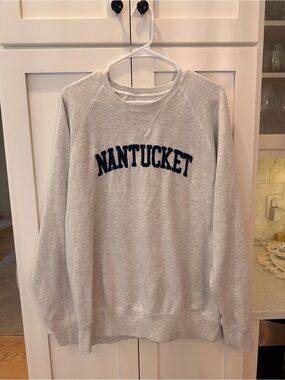 Gray Nantucket Crewneck Sweatshirt XL